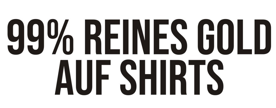 Julian Echtgoldt Echtgoldt.com Pures Gold auf T-Shirts