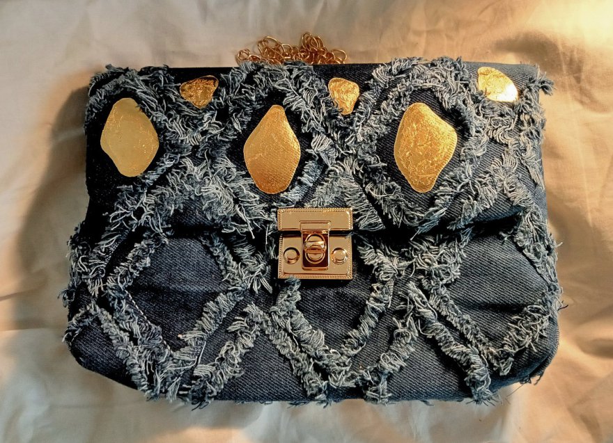 Echtgoldt by Julian Echtgoldt Clutch Tasche Damentasche 24 Karat real Gold