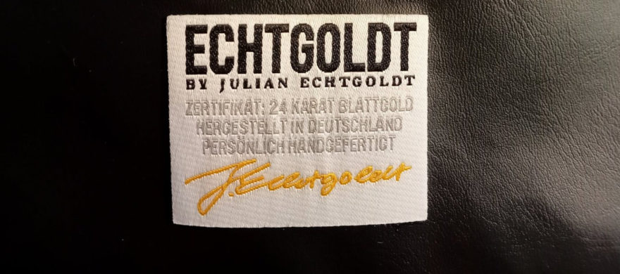 Echtgoldt by Julian Echtgoldt Clutch Tasche Damentasche 24 Karat real Gold