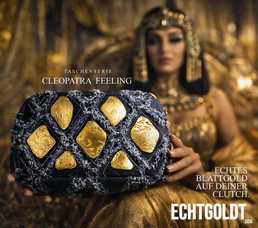 Echtgoldt by Julian Echtgoldt Clutch Tasche Damentasche 24 Karat real Gold