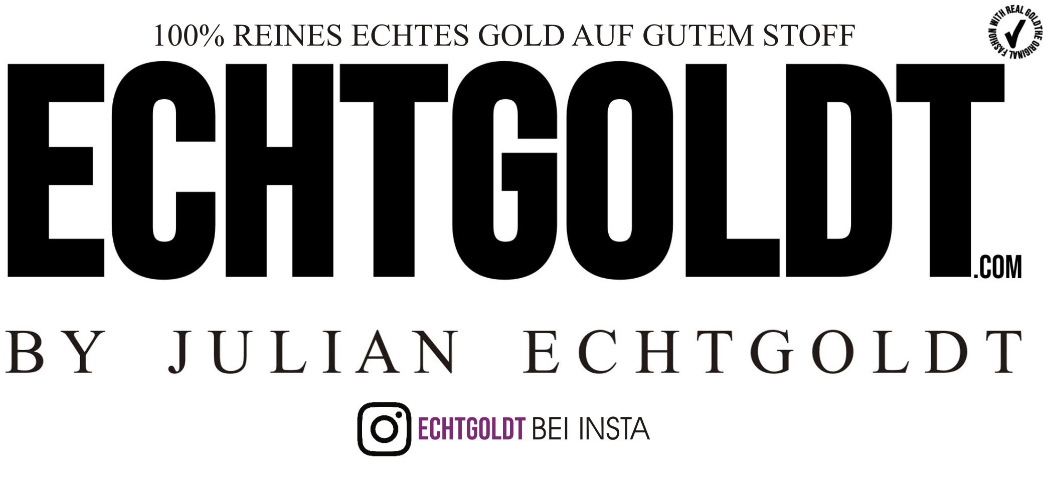 Julian Echtgoldt 100% reines echtes Blattgold auf Textil, auf Taschen, Clutch, T-Shirts und allen Textilien